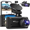 4K WiFi automobilinė vaizdo registratorė, dvikanalė priekinė ir galinė kamera, naktinio matymo funkcija, parkavimo režimas, 32 GB SD atmintis