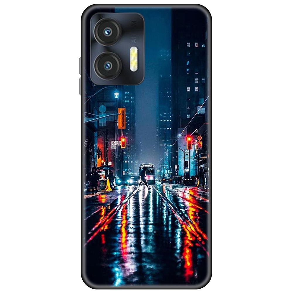 For Oukitel C35 Svart Deksel Tpu Søt Tegneserie Bakdeksel på OukitelC35 Full beskyttelse støtsikker Ultratynn bumper