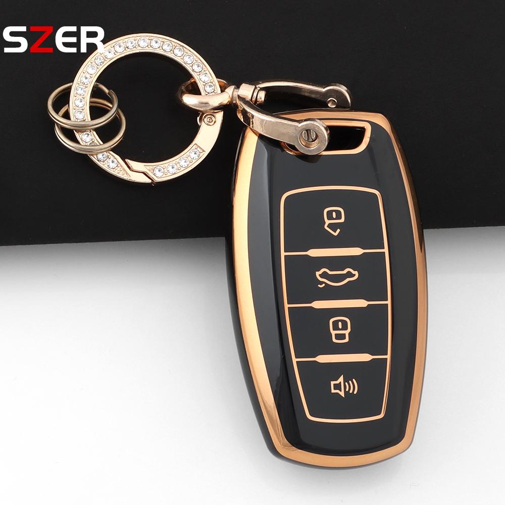 Fashion Tpu Car Key Case Cover For Great Wall Haval Jolion  H6 H7 H4 H9 F5 F7 F7X F7H H2S Gmw Dargo Protected Shell Keychain