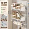 Magnetic Pull-Out Multi-Functional Spice Rack for Refrigerator Door