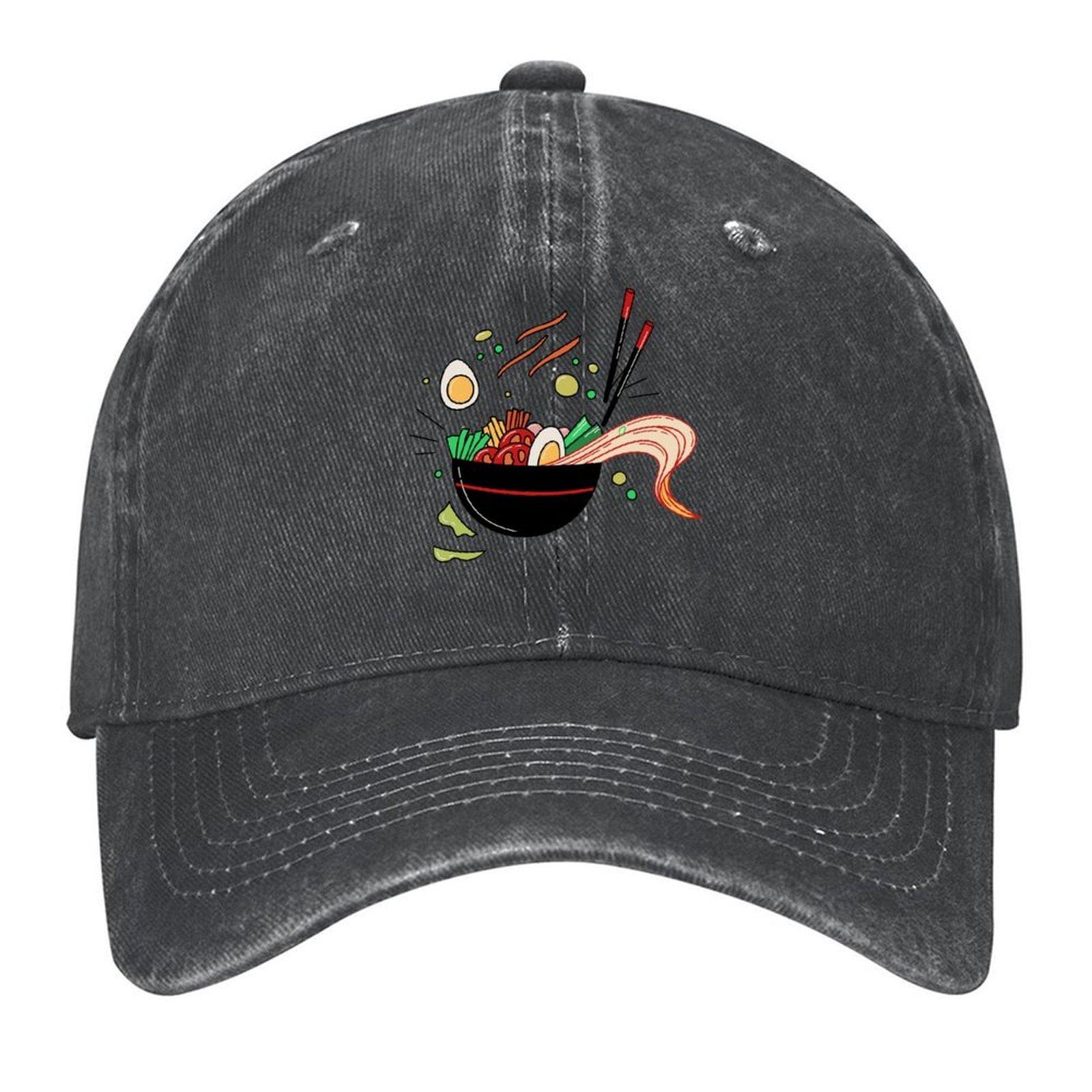 

2026 Japanses Ramen Noodles Bowl Baseball Cap Hat Man Luxury Hard Hat Ball Cap Sunscreen For Girls Men s