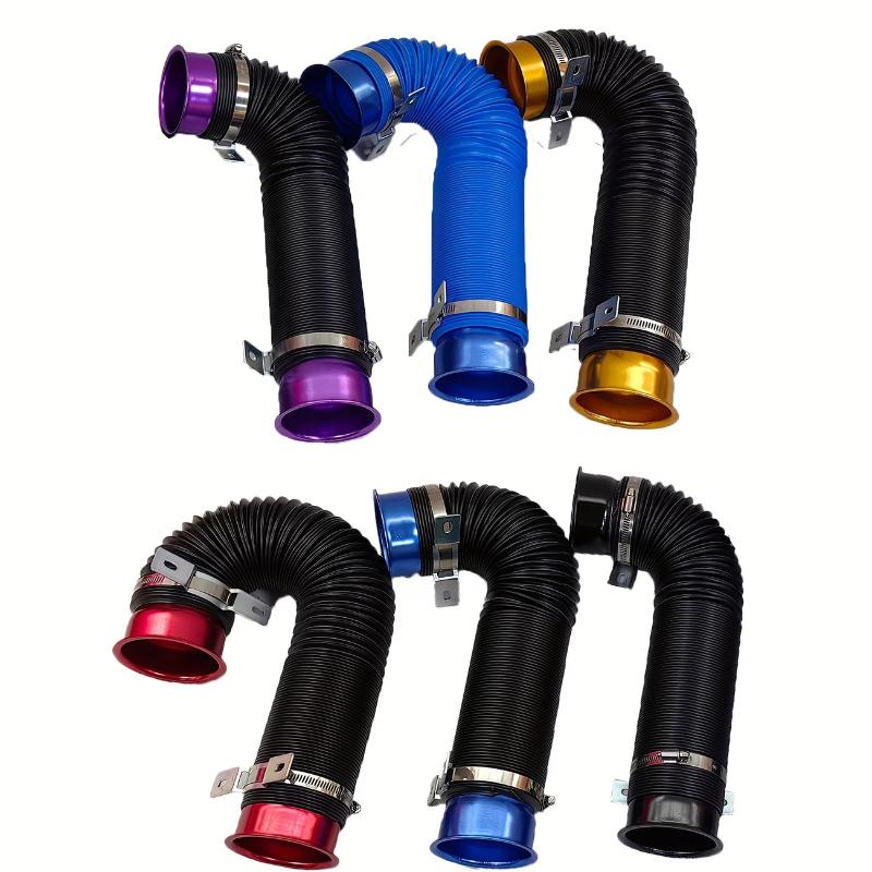 Filtre à air pour voiture, Kit de capteur de conduit d'air froid, Réglable 33,5-109 cm, Tube télescopique de ventilation
