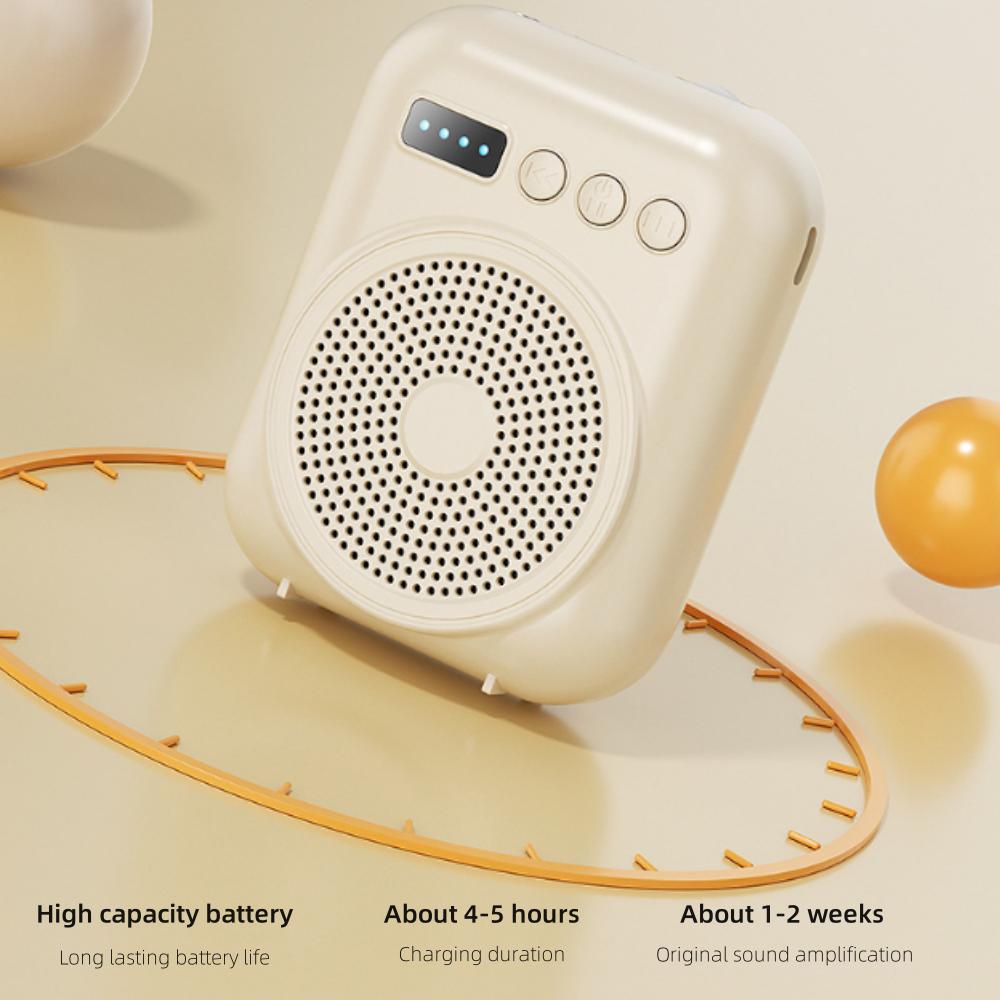 Portable Voice Amplifier Megaphone Mini Audio Speaker With Microphone Rechargeable Ultralight Loudspeaker for Teachers Teaching
