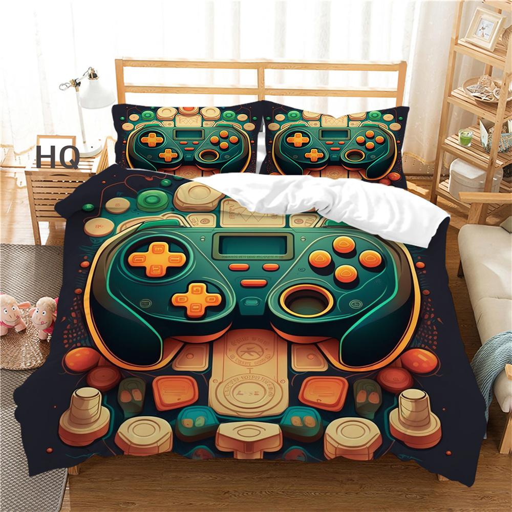 3D Game Console Printing Bed Clothes Teens Full Size Bedding Set Cover Design High Quality Home Textiles
