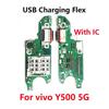 Für Vivo Y500 5G USB-Ladeplatine Dock-Anschluss Mit IC Schnelllade-SIM-Karten-Platine Flexkabel Reparaturteile