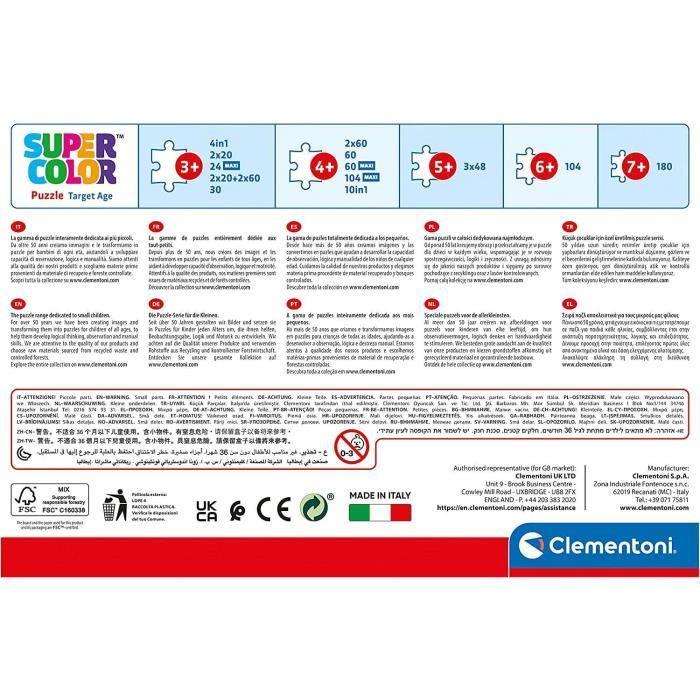 Puzzle Gabby's Dollhouse 3x48 - Clementoni - Dessins animés et BD - Couleurs saturées - 5 ans et plus