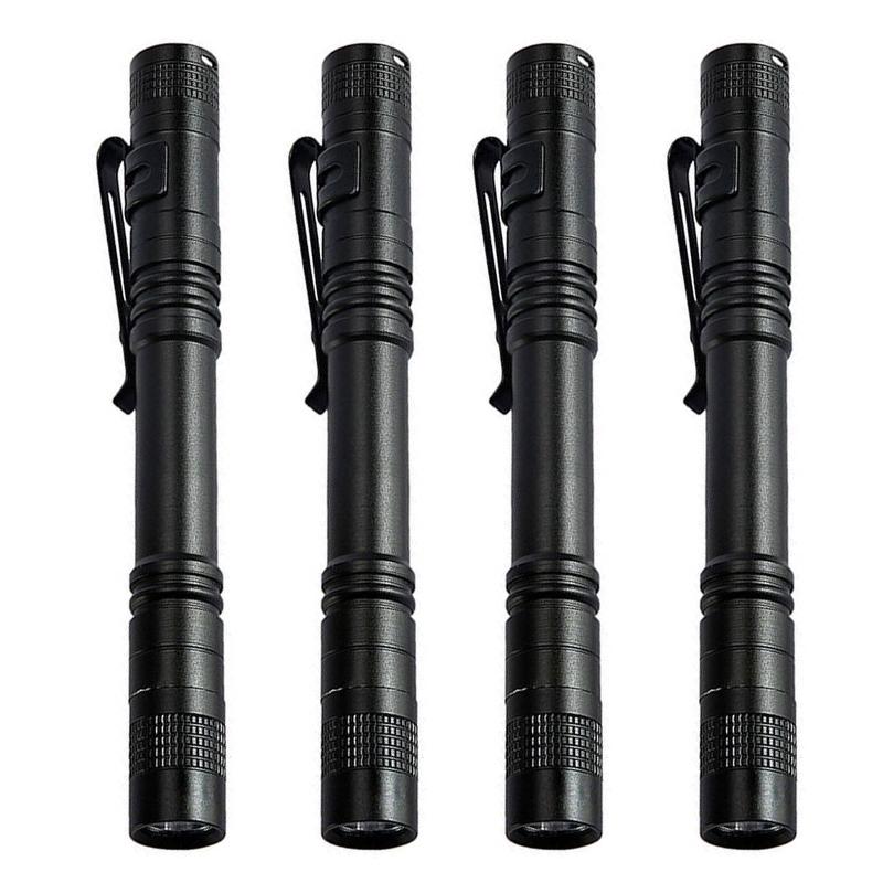 500LM Mini LED Flashlight, Portable Aluminum Alloy Pen Light with Clip, for Camping Hiking Emergency & Dentist Nurse Examination