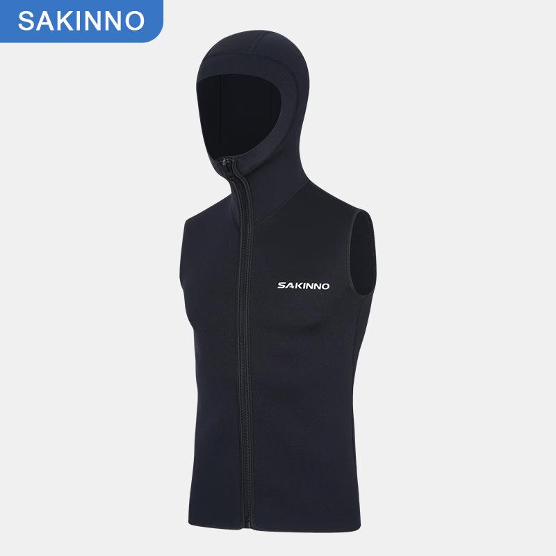 SAKINNO Hooded Sleeveless Thermal Diving Vest M