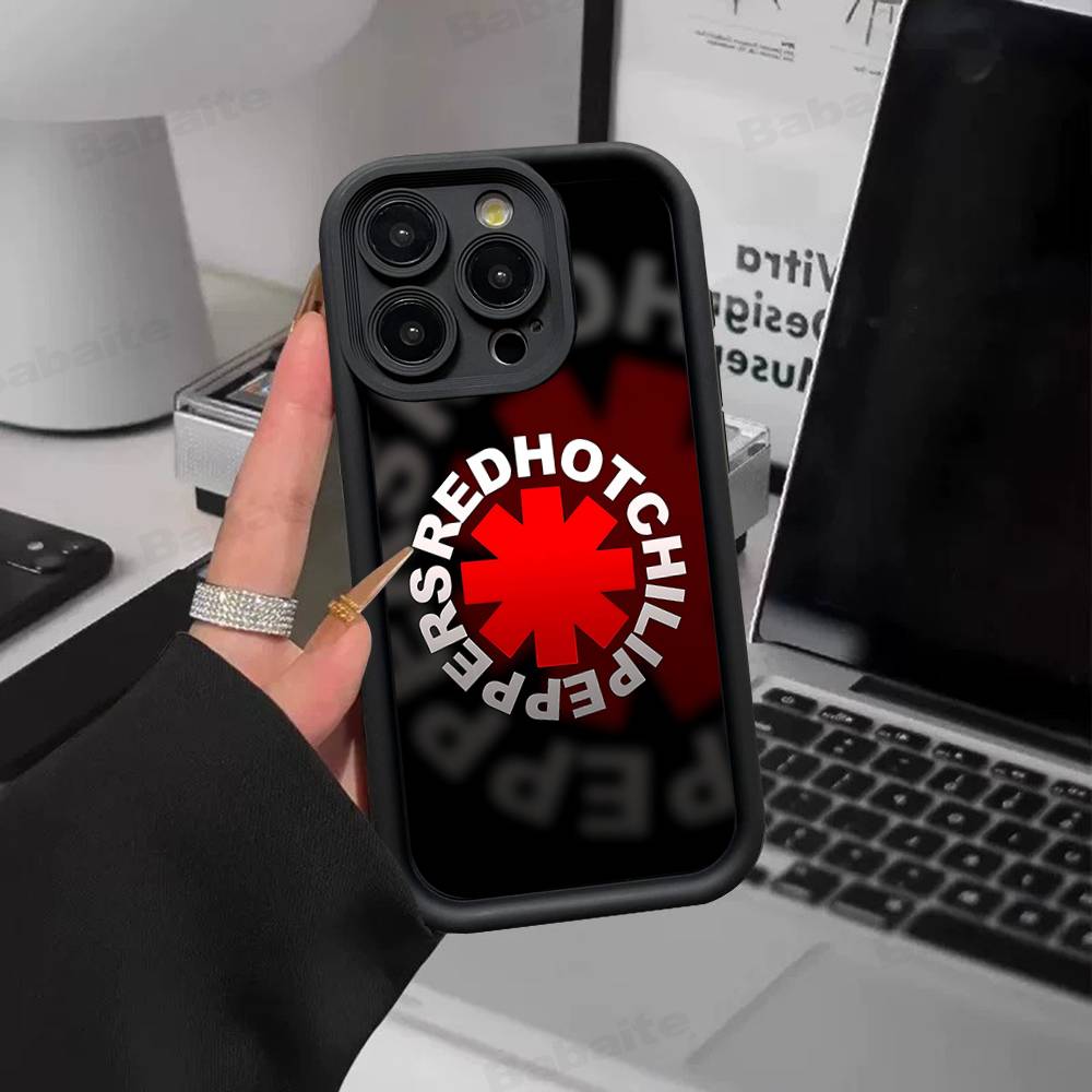 Red Hot Chili P-Peppers Band Phone Case For IPhone 17 16 15 14 13 12 11 Pro Max 16E Plus INS Soft Cover