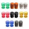 1 Pair Motorcycle Tire Valves Caps, Aluminum Alloy, Colorful Dustproof Waterproof Antileak Suitable for Enhanced Safety