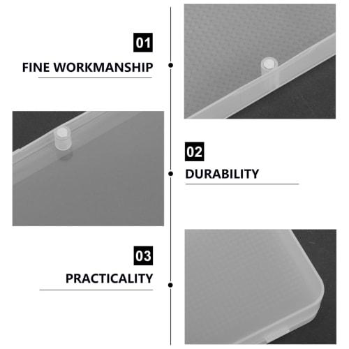 CORHAD 6-Piece Plastic Playing Card Organizer/Storage Box with Lid, Deck/Poker Holder, Clear Storage Box