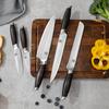 WILDMOK Professional 5 Piece Chef Knife Set with Wood Handle High Quality Stainless Steel Kitchen Knife Set Sharp Knife Set