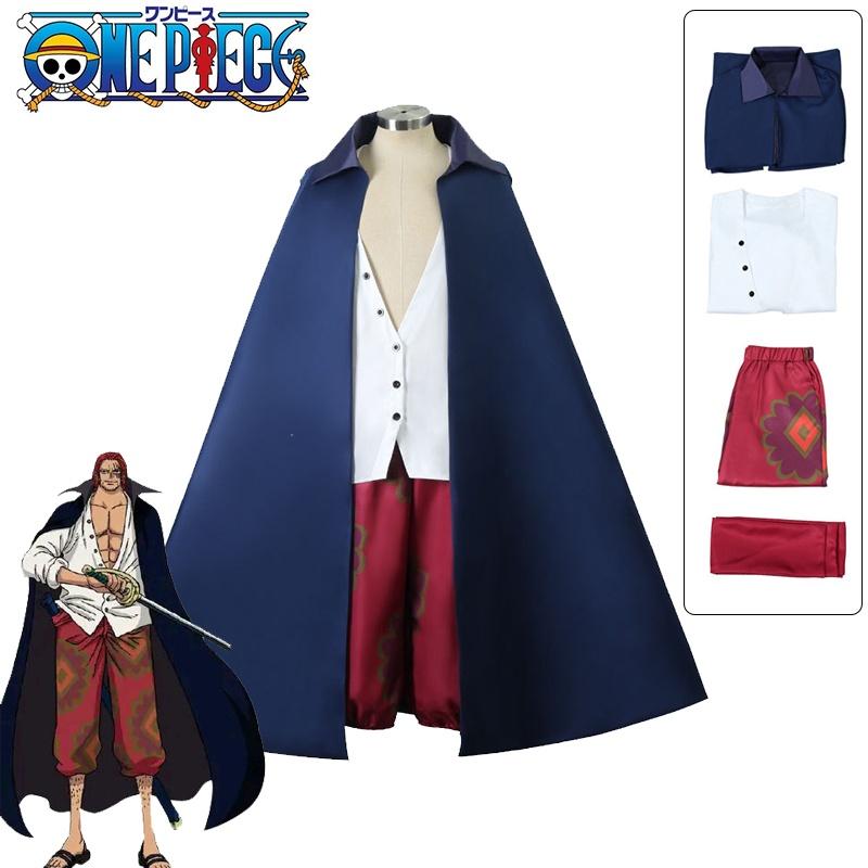 Role Play Outfit For Kids Adult One Piece Shanks Cosplay Costume Cloak