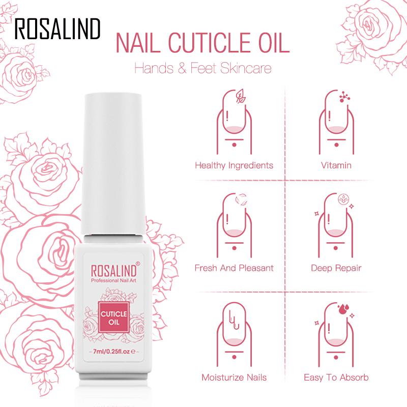 NAILWIND 1PCS Cuticle Oil Nourishment Oil Cuticle Nutrition Oil Moisturizing 7ml Rose Flavor Manicure Nail Art Nutrition Treatment Care Tool