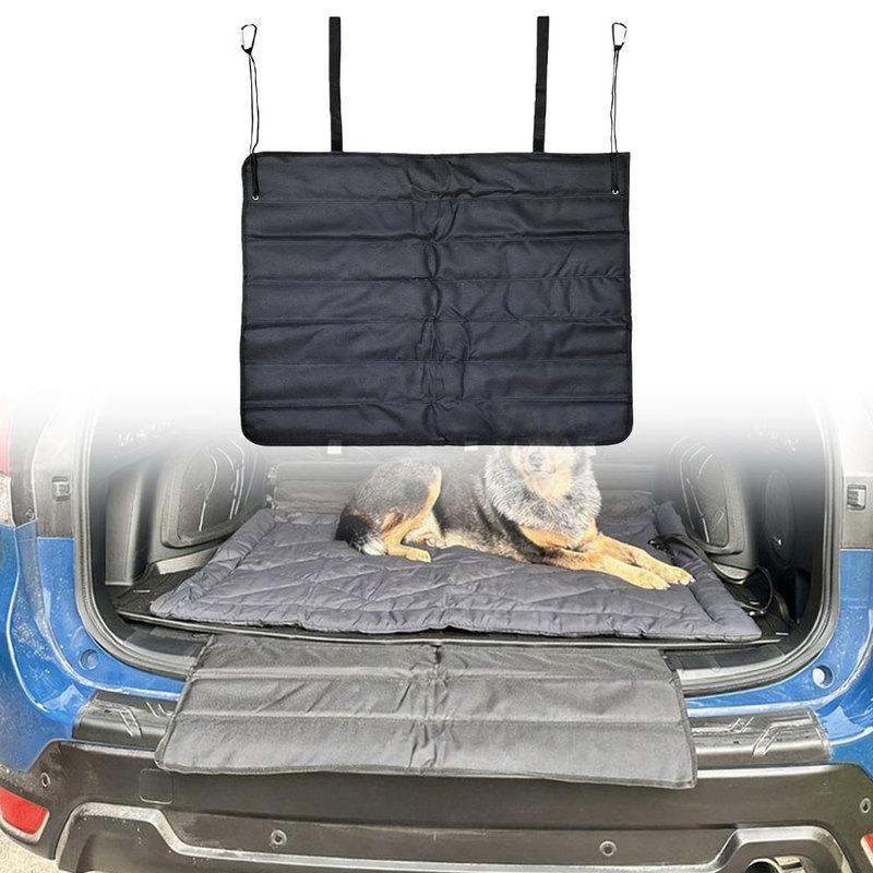 For Sedans For Trucks Pet Cargo Cover Foldable Pet Mat For Pet Travel Black 600D Oxford Cloth Easy Tallation