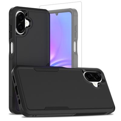 Für Galaxy A07 4G Schutzhülle, Stoßfeste Dual-Layer Hartschalenhülle für Samsung Galaxy A07 4G Mit Displayschutz
