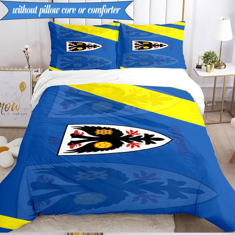 3PCS Afc Crest Printed Soft Bedding Set,Including 1pc Duvet Cover And 2pcs Pillowcases Perfect for Bedroom, Dormitory, Fan gift