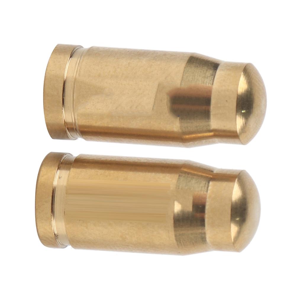 2 PcsLot TC4 Titanium Alloy Mountain Road Bike Valve Cap for Inner Tube Gas Nozzle (Gold)