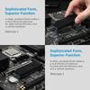 M.2 SSD Heatsink Cooling Hard Drive 2280 NVME NGFF SSD Cooling Aluminum Cooler Radiator W Thermal Silicone Pad For Motherboard