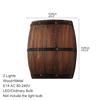 Retro Country Wine Barrel Kinkiet E27 Sypialnia Nocna Cafe Pub Korytarz Korytarz LED Light