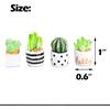 Cute Succulent Plant Car Ornaments for Dashboard, Flower Pots Rear View Mirror Accessories Center Screen Decoration, Dashboard Decor Car Accessories