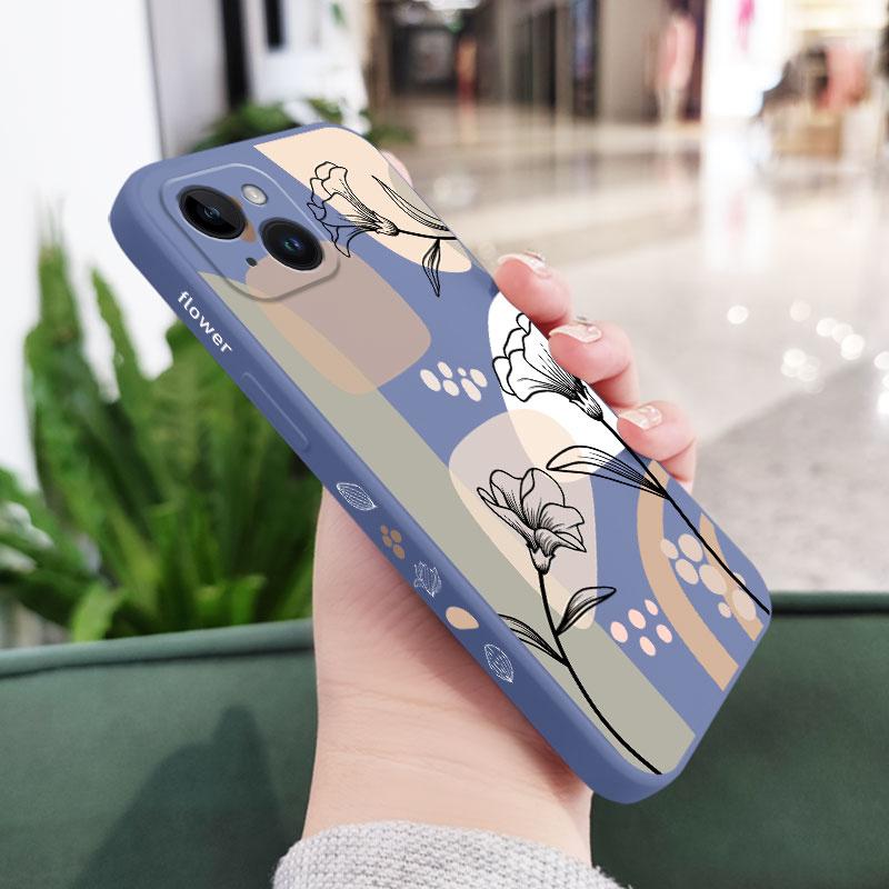 

Beautiful Art Phone Case For iPhone 16 16e 15 14 13 12 11 Plus Pro Max Mini XR XS Plus Liquid Silicone Cover iPhone 16 Pro