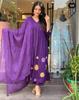 Indisches Damen-Designer-A-Linien-Kurta-Hose-Dupatta-Set Bollywood-Partykleidung Kurti-Anzug-Kleid