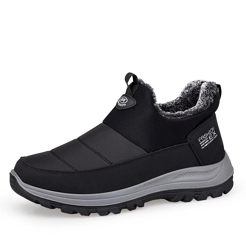 Мужские зимние ботинки для улицы Теплые меховые ботильоны Зимняя обувь Мужские водонепроницаемые сноубутсы Повседневные кроссовки для пары Легкие ботинки 36 5489₽