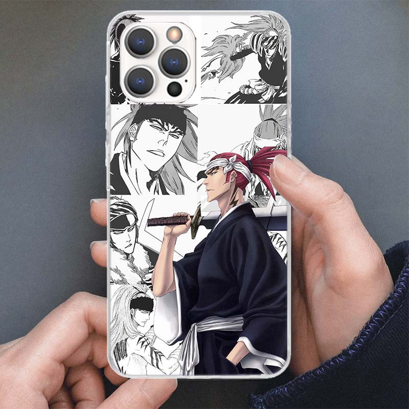 Ichigo Kenpachi Bleach Anime Phone Case For iPhone 17 16 15 14 13 12 11 Pro Max Mini Plus Air 7 SE 8 Soft Silicone Print Shell F