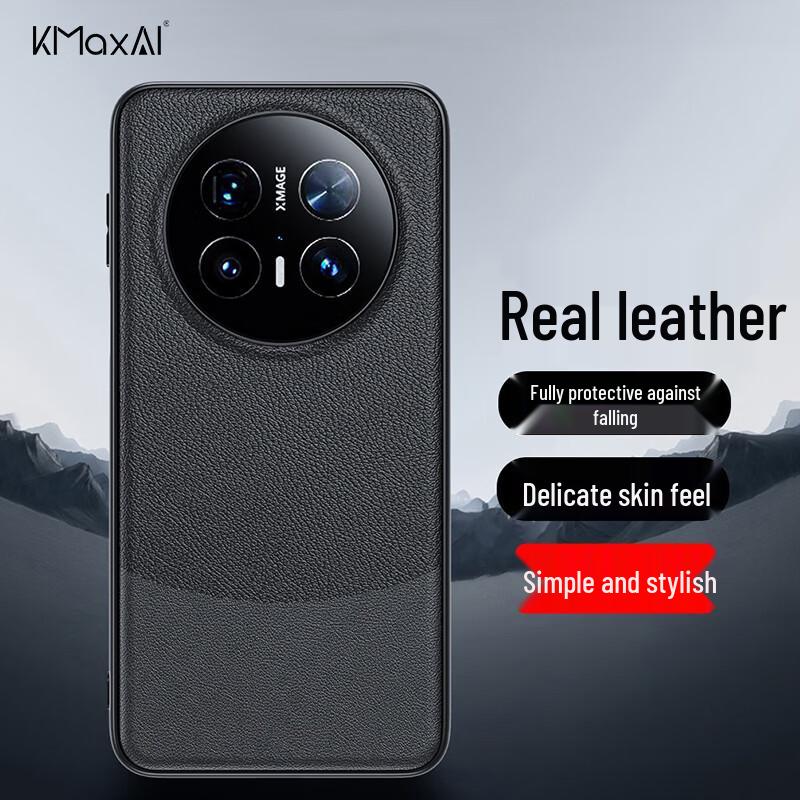 

KMaxAI Vegan Leather Phone Case for Huawei Mate70 Series Huawei Mate70