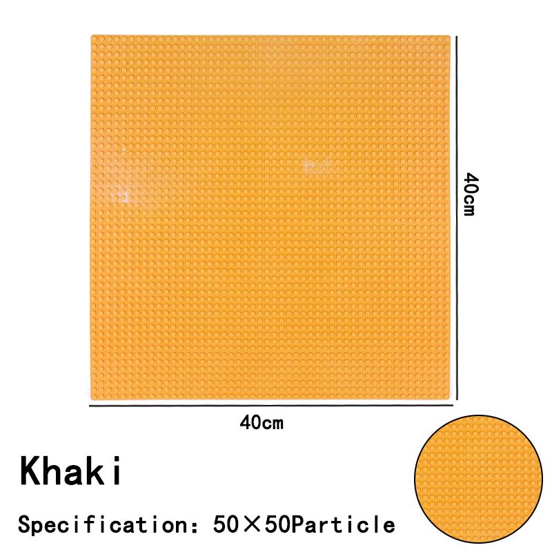 50x50 Dots Classic Large Base Plates - Small Size DIY Bricks Assembly Baseplates - ABS Plastic Building Block Plate for Children Gift