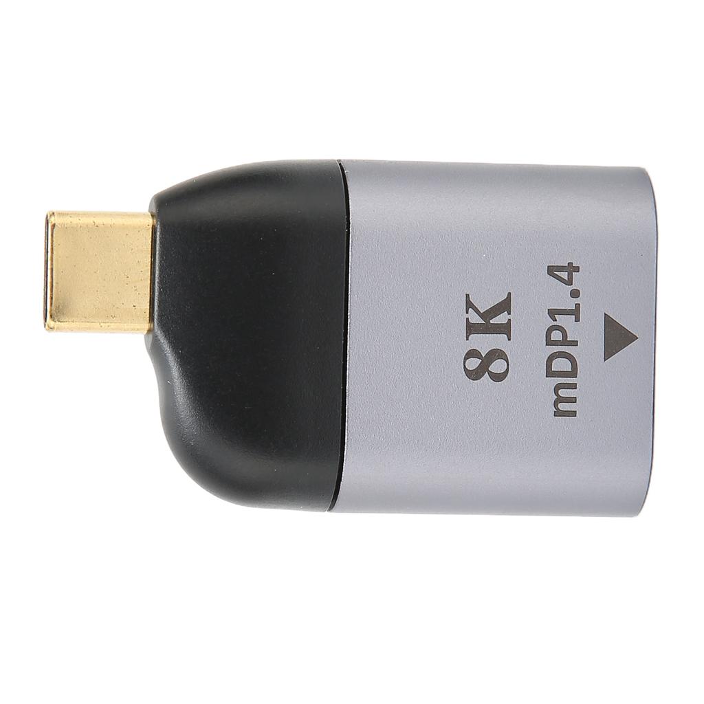 USB C to MiniDP Adapter 8K At 60Hz USB Type C to MiniDP Male to Female Converter Support for Windows for Android