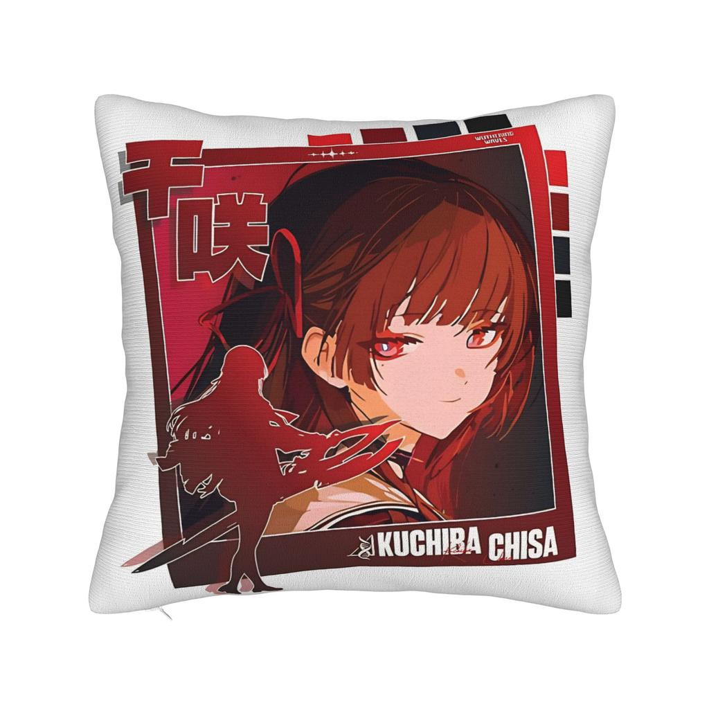 Pillow Cover Chisa Wuthering Wave  Kawaii Pillow Case For Living Room Sofa Pillowcases
