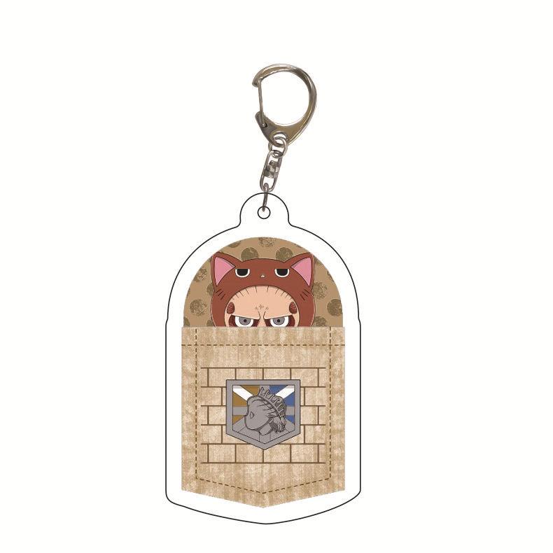 Attack on Titan Key Ring Acrylic Key Ring Custom Logo Print Creative Backpack Accessory Stock Available High Quality