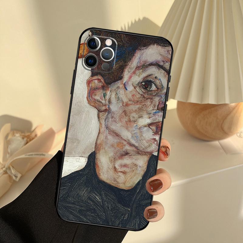 Egon Schiele Phone Case For iPhone 13 16 15 11 12 14 17 Pro Max 12 mini 15 16 Plus 16e 17 Air Cover Funda