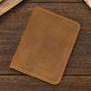 Leather Card Holder, Simple Leather Short Wallet, Ultra-Thin Men'S 20% Off Card Bag, Crazy Horse Leather Small Wallet.