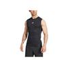 Adidas Techfit Compression Training Sleeveless Tee Black Men Streetwear JE6694