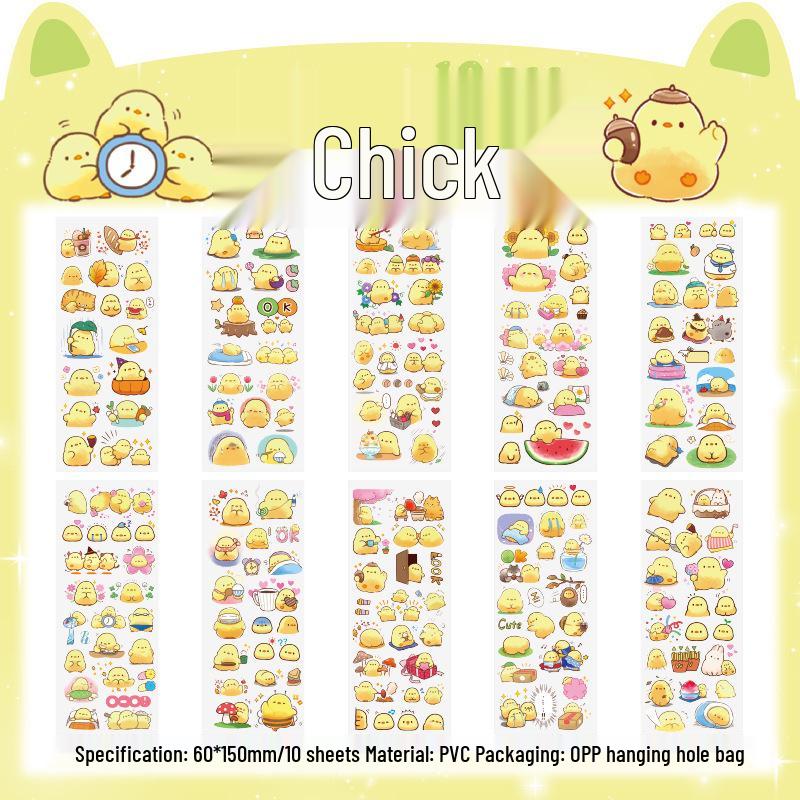 PET Cute Animal Stickers - Pet Planet Series for Journals & Children's Water Bottles