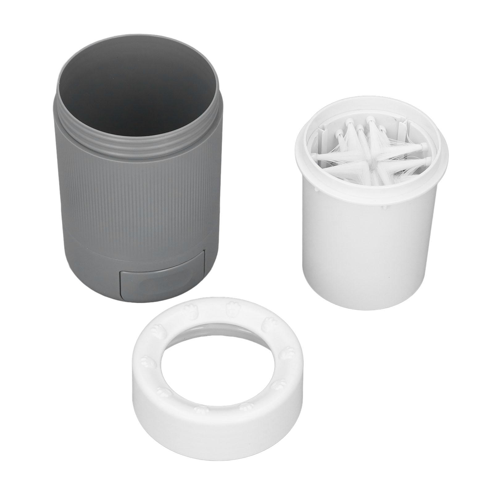 

Очиститель лап для собак Полуавтоматический Портативный Стакан для мытья лап для домашних животных Кошек и Собак Оранжевый серый