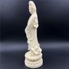 Vintage Nostalgic Ivory Fruit, South China Sea Guanyin Bodhisattva Decoration, Home Office, Lotus Shaped Guanyin Buddha Statue