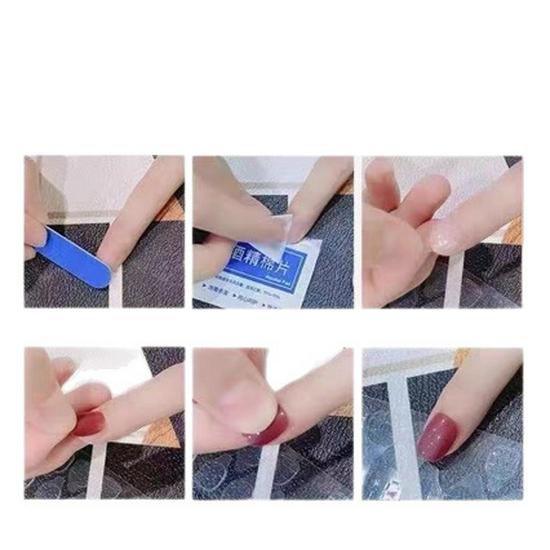 **Gentle Bean Paste Handmade Waterproof Beach Shell Pedicure Stickers (14-Pack)**