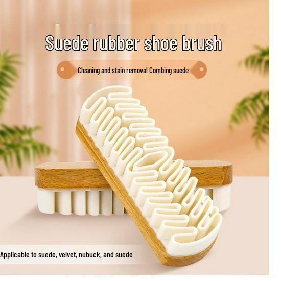 Suede & Nubuck Cleaning Brush - Soft Rubber Bristles for Snow Boots and Stain Removal