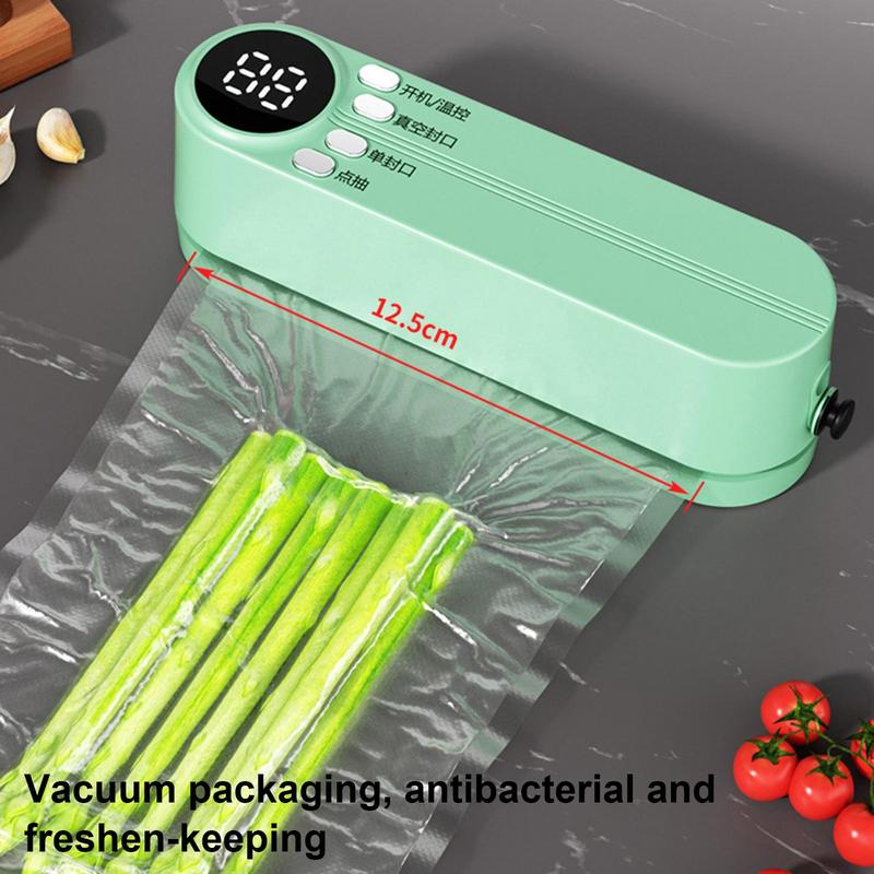 Food Vacuum Machine USB Charging Automatic Sealing Tool With 3 Sealing Time Modes Portable Food Saver Bag Sealing Tool Cool