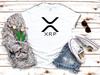 26 Ripple XRP Oro Criptomoneda Blanca Camiseta de Manga Corta 3/4 para Mujer C025 Camiseta Unisex
