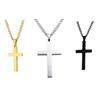 European/American Stainless Steel Men's Cross Necklace with Titanium Steel Pendant