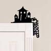 Door Topper Metal Spooky Door Sign Horror Doorframe Ornament For Halloween Bedroom Haunted House Living Room Bathroom Apartment