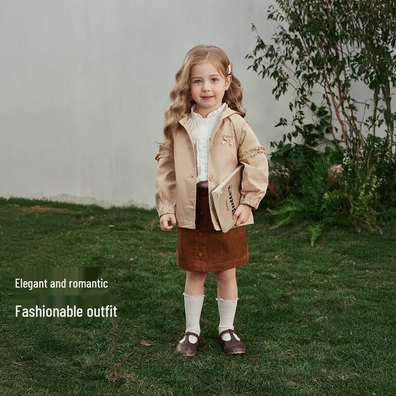 JELLYBABY Girls' French Style A-Line Short Skirt
