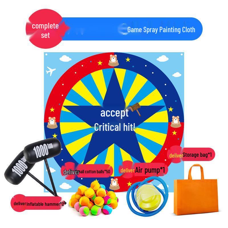 WEZHO Team Building Grab Ball Challenge Game 3.1m x 3.1m