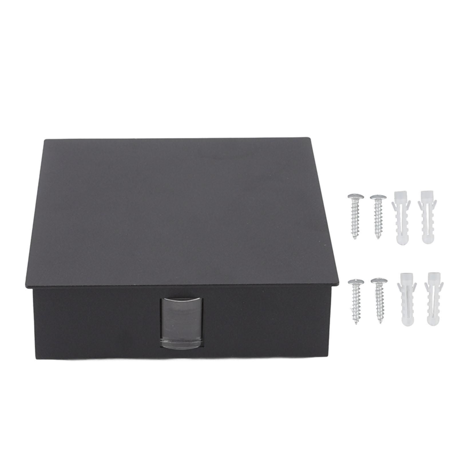 

Настенный светильник LED алюминиевый теплый белый 6 Вт 2 светодиода светящийся вверх и вниз декоративный водонепроницаемый настенный светильник чёрный