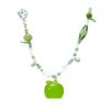 Mori green apple beaded necklace female design sense collarbone chain sweet accessories